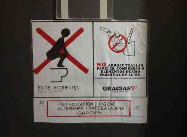 Seen in a service area toilet in Spain..